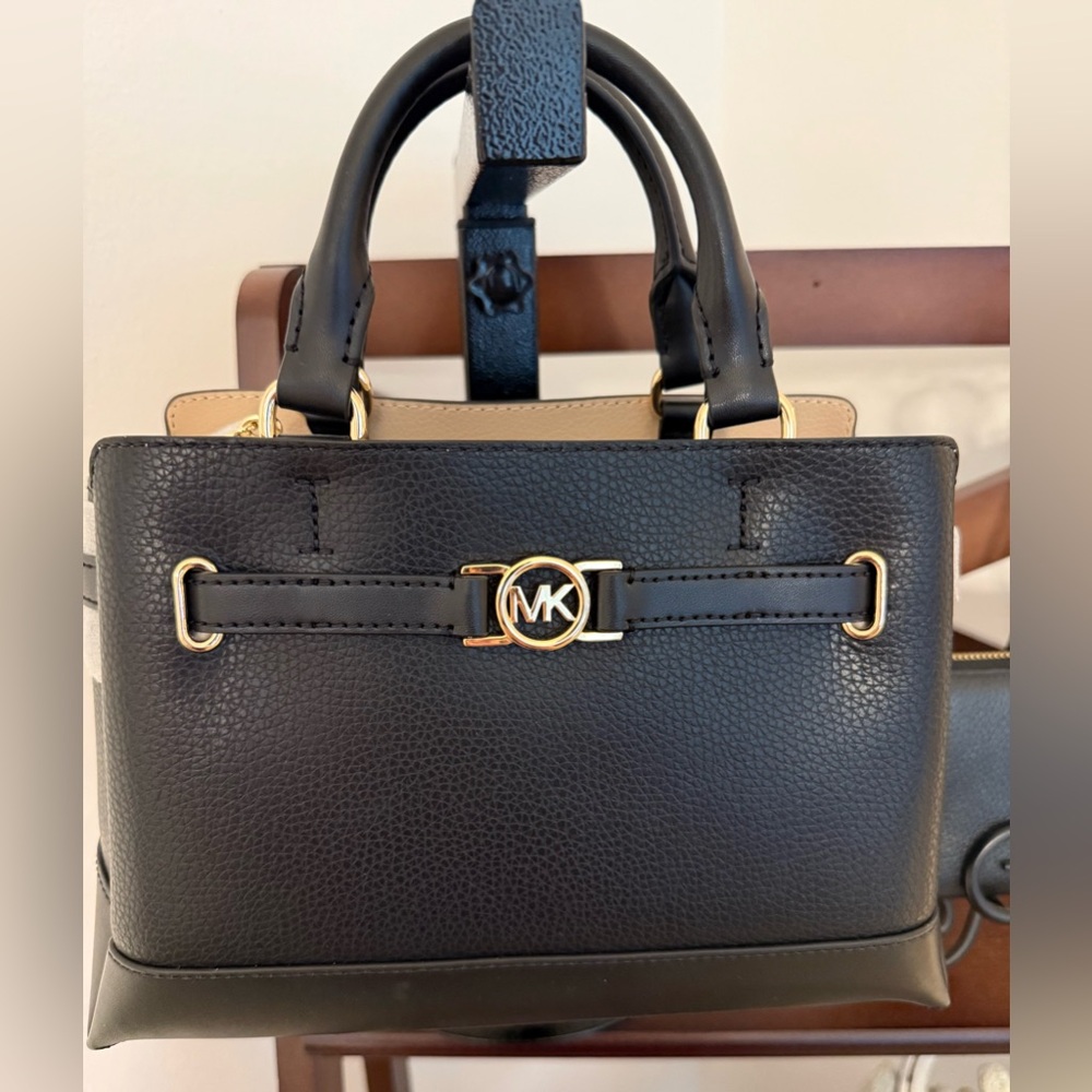 Michael Kors Bundle Black Satchel and Wallet Set, Satchel NWT, Wallet EUC - Picture 3 of 16